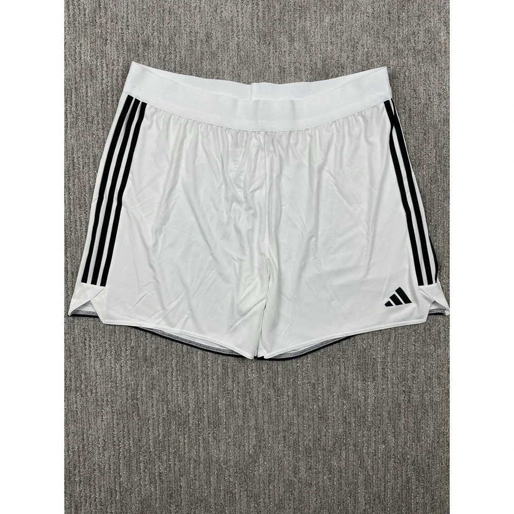 Adidas Tiro 23 Women's White/Black Soccer Shorts HS2316 Drawstring Three Stripes